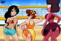 3girls ass big_ass big_breasts breasts bust busty cartoon_network chest crossover curvaceous curvy curvy_figure dc dc_comics diana_prince digital_media_(artwork) dncsamsonart female female_focus garnet_(steven_universe) gem_(species) hips hourglass_figure huge_ass huge_breasts large_ass large_breasts legs light-skinned_female light_skin mature mature_female multiversus scooby-doo slim_waist steven_universe thick thick_hips thick_legs thick_thighs thighs velma_dinkley voluptuous voluptuous_female waist warner_brothers wide_hips wonder_woman wonder_woman_(series)