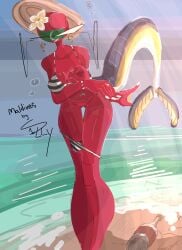 beach beach_background bikini breasts countryhumans countryhumans_girl drunk drunk_female fish_tail maldives maldives_countryhumans pussy s1llydude
