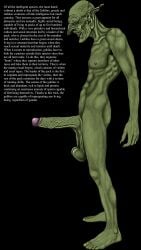 big_balls big_cock big_dick big_penis fantasy fantasy_creature geekwithepower goblin green_skin low_hanging_balls male_focus male_goblin male_only penis text veiny_penis