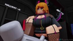 1boy 3d animated cecilia_(seesee) female horns loop no_sound roblox rusmynth sex succubus tagme tail vaginal_penetration video