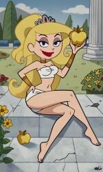 ai_generated ass barefoot bigmic145 blonde_hair breasts eris_(billy_and_mandy) female female_only goddess nai_diffusion solo stable_diffusion the_grim_adventures_of_billy_and_mandy white_skin