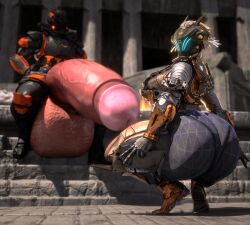 big_ass big_breasts big_penis breasts bubble_butt bungie destiny_(game) destiny_2 female guardian_(destiny) huge_ass huge_cock penis qzk_forte robot robot_humanoid tagme thick_thighs titan_(destiny) warlock_(destiny) wide_hips