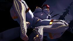 3d 3d_animation animated big_ass big_breasts lingerie no_sound original_character red_hair tagme video voluptuous_female