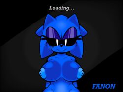 big_breasts blue_body blue_skin fanon hedgehog hedgehog_girl naked_female only_female sonic.exe spicyboi