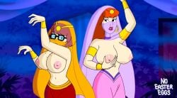 ai_generated dancing daphne_blake huge_breasts no_bra scooby-doo topless velma_dinkley
