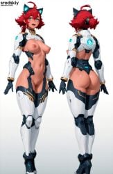 1girls ai_generated ass ass_bigger_than_head big_breasts butt_crack cat_ears collage cute cute_girl cybernetic_arm cyborg cyborg_girl female female_only full_body hentai high_resolution highres hips horny in_heat innie_pussy lips mobile_suit_gundam mobile_suit_gundam:_the_witch_from_mercury multiple_angles multiple_poses multiple_views nice_ass nice_tits nipples red_hair round_ass sexy short_hair shy srodskiy suletta_mercury tagme teen_girl teenage_girl teenager vulgar young young_female younger_female