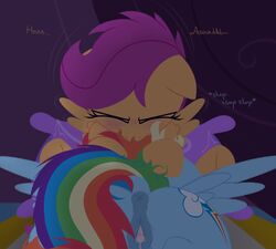 anus blush closed_eyes cunnilingus dtcx97 duo equine female friendship_is_magic mammal my_little_pony oral pegasus pussy rainbow_dash_(mlp) scootaloo_(mlp) sex straight_hair vaginal_penetration wings yuri