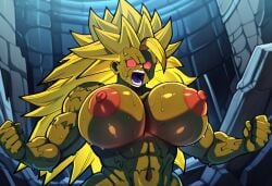 1girls abs ai_generated angry big_breasts bio_broly bio_warrior blonde-haired_female blonde_female blonde_hair blonde_hair_female breasts breasts_bigger_than_head breasts_out broly broly_(dragon_ball_z)_1993 dragon_ball dragon_ball_z female female_focus female_only fists_clenched fully_nude genderbent genderswap_(mtf) illustrious_(stable_diffusion) large_breasts long_hair monster monster_girl mtf_crossgender muscular muscular_female naked naked_female nightmare_waifu no_irises no_pupils nude nude_female open_mouth purple_tongue red_eyes red_eyes_female red_nipples rule_63 saiyan saiyan_female self_upload shonen_jump shounen_jump shouting slime slime_monster solo solo_female solo_focus spiked_hair spiky_hair super_saiyan_3 tagme upper_body weekly_shonen_jump weekly_shounen_jump what_if