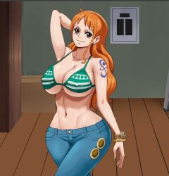 nami (one piece) from one piece by pinkpawg