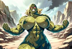 1girls abs ai_generated bio_broly bio_warrior blonde-haired_female blonde_female blonde_hair broly broly_(dragon_ball_z)_1993 colored_nipples colored_skin dragon_ball dragon_ball_z female female_focus female_only fists_clenched genderbent genderswap_(mtf) green_nipples green_skin illustrious_(stable_diffusion) monster monster_girl mtf_crossgender muscular muscular_female nightmare_waifu no_irises no_pupils red_eyes red_eyes_female rule_63 self_upload shonen_jump shounen_jump slime slime_monster solo solo_female solo_focus tagme teeth teeth_clenched teeth_showing teeth_visible thick_thighs toei_animation weekly_shonen_jump weekly_shounen_jump