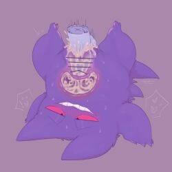 1:1 2024 ariarik_o0 biped bipedal_feral blush blush_lines bodily_fluids censor_bar censored censored_genitalia censored_penis cervical_contact cum cum_from_vagina cum_in_uterus cum_in_vagina cum_inside cum_splatter cum_string digital_drawing_(artwork) digital_media_(artwork) disembodied_penis duo ejaculation english_description exclamation_point eye_roll female female_feral female_penetrated feral feral_penetrated fur generation_1_pokemon gengar genital_fluids genitals grey_background heart_symbol hi_res ineffective_censorship internal internal_vaginal looking_pleasured male male/female male_penetrating male_penetrating_female narrowed_eyes nintendo open_mouth open_smile orgasm pawpads penetration penile penile_penetration penis penis_in_vagina pink_pawpads plump_labia pokemon pokemon_(species) pupils purple_body purple_fur purple_vulva red_eyes sex simple_background slit_pupils smile sweat sweatdrop three-quarter_view thrust_lines upside-down uterus vaginal_penetration vulva x-ray_view