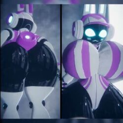 1girls ass ass_bigger_than_head ass_expansion bouncing_ass bouncing_breasts breast_expansion breasts breasts_bigger_than_head looking_at_viewer project_turboblast rabbit_ears robot robot_girl sound split_screen tagme tempo_(project_turboblast) twerking video vr vrchat vrchat_avatar ximplivr