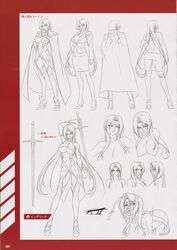 artbook ass breasts character_sheet concept_art demon_girl female ingrid_(taimanin_asagi) kagami_hirotaka large_breasts lilith-soft long_hair milf nude official_art sex taimanin_(series) taimanin_asagi weapon