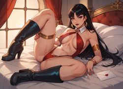 vampirella from dynamite comics by adoptable-ai