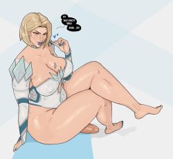 emma frost from marvel by crullet