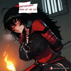 raven branwen from rwby by tillian