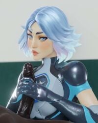 1boy 1girls 2026 3d animated big_penis blue_eyes blue_hair clothed clothed_female_nude_male clothing cum cum_on_penis dark-skinned_male dark_skin female fortnite fortnite:_battle_royale gloved_handjob gloves grabbing_penis hand_on_penis handjob interracial jerkingoff_another jtopau light-skinned_female light_skin lightrider_(fortnite) looking_at_viewer loop male masturbation no_sound nude nude_male outercourse penis_grab short_hair tagme two-handed_handjob two_handed_masturbation video video_games