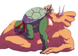 69 anthro closed_eyes dinosaur duo gay male male/male oral penis raphael reptile scalie sex teenage_mutant_ninja_turtles traximus turtle turtle-sketches yaoi