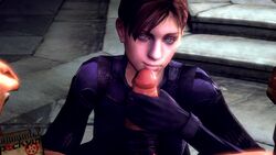 3d animated big_ass female handjob jill_valentine jill_valentine_(julia_voth) male pockyinsfm resident_evil resident_evil_5 source_filmmaker two-handed_handjob