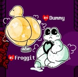 2025 2boys 2d 2d_(artwork) anthro ass background big_ass big_butt big_cock big_penis biped blush blush_lines cock cum cum_on_floor dummy duo duo_male frog froggit gay genitals huge_ass huge_butt huge_cock humanoid_genitalia humanoid_penis leaking_cum leaking_precum male male_only musk musk_clouds musky no_humans non-human non-human_only pelnsfw penis pixel_art pixel_art_backgrohnd precum precum_drip stuffing stuffing_(material) sweat sweating sweaty sweaty_body tagme undertale