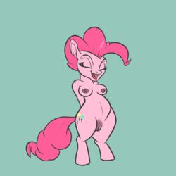 1girls 2016 alorix breasts closed_eyes cutie_mark earth_pony equine female friendship_is_magic hair horse mammal my_little_pony nipples pinkie_pie_(mlp) pony pussy solo straight_hair tagme