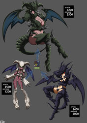 black_skull_dragon maniacpaint oddrich red-eyes_black_dragon summoned_skull yu-gi-oh!