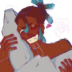 anonymous_female cunnilingus dreadlocks eating_out eating_pussy female_pov halo halo_(game) lavernius_tucker looking_at_viewer oral oral_sex pussy_ejaculation pussy_juice pussy_juice_string red_vs_blue rvb self_insert winking_at_viewer y/n