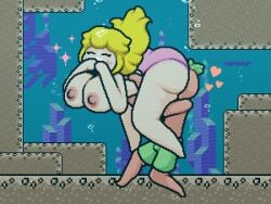 1boy 1boy1girl 1girl 1girls air_bubble air_bubbles asphyxiation ass ass_bigger_than_head ass_in_face big_ass big_breasts blonde blonde-haired_female blonde_female blonde_hair blush boobs breasts bubble bubbles busty butt covering_mouth drowning female green_swimming_trunks happy heart holding_breath holding_waist huge_ass huge_breasts large_ass large_breasts male mario_(series) nintendo nipples panties peril pink_panties plant plant_humanoid princess_peach red_body red_skin sparkles super_mario_bros. super_mario_world swimming swimming_trunks thick_thighs thighs tomato tomato_(okami_tomato) topless underwater underwater_peril water zxtomatofan