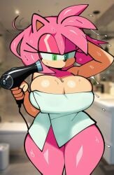 amy rose from sonic (series) by kimmythefem