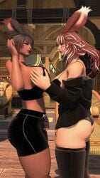+nipples +nude +nude_female -pussy -tagme 2girls 3d 3d_(artwork) ass beach bimbo bimbo_body booty breast_squeeze breasts dark-skinned_female fat_ass female female_focus final_fantasy_xiv free_use gpose_(ffxiv) grabbing_another's_breast huge_ass legs lesbian_couple light-skinned_female light_skin milf milf_body mommy mommy_kink oiled oiled_skin pawg plump_ass rabbit_girl reflection round_ass round_butt sexy_armpits sexy_body sexy_pose shiny_skin stripper tall_female thick_ass thick_thighs tits_out video_games viera yuri