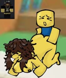 1boy artist_request ass blocky_body crossroads_(roblox) feet noob noob_(roblox) nude reference_image roblox roblox_avatar roblox_game robloxian rrecta354_(taylor) sex straight tagme thighs