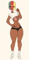 cameroon (countryhumans) from countryhumans by flawsy
