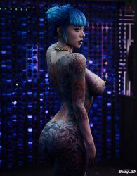 1girls 3d big_ass big_breasts big_thighs blue_hair breasts cd_projekt_red cheri_nowlin curvaceous curvy curvy_figure cybernetics cyberpunk cyberpunk_(series) cyberpunk_2077 cyborg female goldy_3d hips huge_ass huge_breasts huge_thighs large_ass large_breasts large_thighs light-skinned_female light_skin mature mature_female slim_waist tattoo tattoos tattoos_everywhere thick thick_hips thick_legs thick_thighs thighs voluptuous waist wide_hips yakuza_tattoo