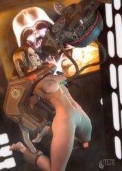 arcas bondage darth_vader fear interrogation needle princess_leia_organa restrained restrained_arms robot star_wars torture torture_chamber torture_device