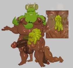 2boys all_fours anilingus ankama armand ass ass_focus ass_hair big_balls big_butt big_nipples big_penis butt_focus butt_hair chubby chubby_male cunnilingus dark-skinned_male dark_body dark_nipples dark_penis dark_skin erect_penis erection fat_ass fat_butt fat_male father_and_child father_and_son fully_naked fully_nude gay gay_anal gay_sex green_hair incest kneeling male/male male_only manboobs musk musk_clouds oakheart_sheran_sharm overweight overweight_male prince_armand pubes pubic_hair rimming sadida see-through smiling squeezing_butt testicles tongue tongue_out wakfu