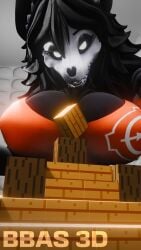 1anthro 1girls anthro bbas_3d big_breasts black_body black_hair blender clothing curvy da.nilkaz_(modeler) dark_skin female furry mal0 mal0_(species) malo minecraft monster open_jacket render scp-1471 scp-1471-a scp-1471-a_(da.nilkaz) scp_foundation sexy skull skull_head smile uhd voluptuous