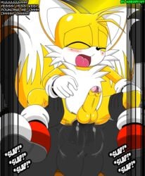 femboy fur furry_tail male multiple_tails nobody147 penis sex sonic_(series) tail tails text video_games yaoi young