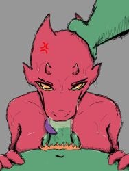 absurd_res angry angry_sex anthro bodily_fluids cum cum_inside dragon elity fellatio female forced genital_fluids genitals green_body hand_on_head hi_res humanoid licking lizard male male/female mammal mythological_creature mythological_scalie mythology oral orc penile penis penis_lick red_body reptile s scalie sex sucking sweat sweatdrop tongue
