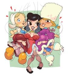big_ass big_butt breasts capcognito cappanic doll doll_fetish doll_joints french_doll_(pinocchio) lifeless_eyes manhandling marionette pinocchio puppet puppet_strings wooden_doll yuri