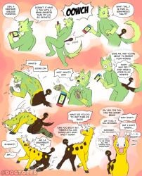 ambiguous_gender anthro anthro_to_feral brainwashing dogtober english_text female feral forced forced_transformation gender_transformation generation_2_pokemon girafarig hi_res intelligence_loss male nintendo nintendo_switch pokemon pokemon_(species) rule_63 sequence solo telepathy text transformation transformation_sequence video_game_console