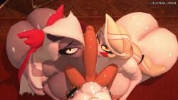 3d 3d_animation ahe_gao angel animated areolae ass bisexual bisexual_female blonde_hair breasts charlie_morningstar_(hazbin_hotel) cheating cheating_girlfriend colored_sclera crossover cum cum_in_pussy cum_inside demon doggy_style eating_pussy fellatio female grey_skin hazbin_hotel hellaverse large_ass large_breasts lesbian_gets_dicked lesbian_with_male lovemilliesm male matthew_d._lovelock moaning_in_pleasure nephalem nipples qpafterhoursch ravennanyaghty seductive seductive_eyes seductive_smile sound_edit splatoon sucking_penis tagme vaggie_(hazbin_hotel) video voice_acted yellow_sclera