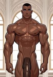 1boy 2d abs african african_male ai ai_generated athletic athletic_male balls bara belly_button big_arms big_black_cock big_cock big_muscles big_penis black_hair blue_eyes brown_skin civitai cock completely_naked completely_nude daddy dark-skinned_male dark_male_only dark_skin dick erection eye_contact fit fit_male girthy girthy_penis glistening glistening_body glistening_skin huge_cock human hunk indoors inside looking_at_viewer male male_only massive_cock massive_penis melanin muscles muscular muscular_male naked naked_male nude nude_male oc original_character penis penis_out self_upload shiny shiny_skin short_hair solo solo_focus solo_male standing tall tall_male thick_cock thick_penis toned toned_body toned_male valyrianprince11 veins veins_on_dick veiny_arms veiny_cock veiny_muscles veiny_penis window window_light windows