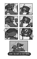 2026 4_fingers absurd_res anthro biped bite bite_mark blush bodily_fluids breath carbontrioxide comic crying death_threat dialogue digital_media_(artwork) domestic_cat dominant dominant_male drooling duo embarrassed english_text felid feline felis fingers gambit_(mewgenics) greyscale gun hi_res humor licking licking_lips male male/male mammal mewgenics monochrome musical_note musical_symbol onomatopoeia oral panting question_mark ranged_weapon saliva sex simple_background smile sound_effects speech_bubble submissive submissive_male symbol tears text tongue tongue_out toony weapon white_background zodiac_(mewgenics)