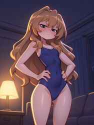 ai_generated aisaka_taiga hips indoors inside living_room petite_body petite_female room swimsuit taiga_aisaka toradora!