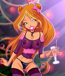 flora (winx club) from christmas by zfive