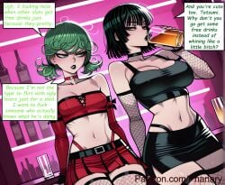 1female 1girls 2026 2girls absurdres aesthetic ai_generated alcohol alternate_costume anime anime_style artist_name bandeau bar_(place) bare_shoulders beautiful beautiful_female beautiful_girl beer beer_bottle beer_mug belt big_ass big_breasts bitch black_belt black_choker black_hair black_lips black_nails black_panties black_shirt black_skirt black_thighhighs black_tube_top blurred_background blush blush_lines blushing_female bob_cut bottle breast_envy breasts bubble_ass bubble_butt choker cleavage collarbone comic comic_page comic_panel comic_strip cover_page covered_nipples cowboy_shot crop_top cup curly_hair curvy curvy_body curvy_female curvy_figure curvy_hips curvy_thighs cute cute_face detached_sleeves dialogue digital_art digital_painting drinking drinking_glass drunk dutch_angle earrings elbow_gloves emo emo_girl emo_hair english english_dialogue english_text esper_sisters female fishnet_gloves fishnet_thighhighs fishnets fubuki_(one-punch_man) garter_straps gloves goth goth_fashion goth_girl goth_makeup goth_milf goth_mommy goth_slut gothic gothic_girl gothic_lolita green_eyes green_hair high_quality highleg highleg_panties highres holding holding_cup huge_breasts jewelry large_ass large_breasts line_art linea_alba lipstick long_comic looking_at_viewer makeup manga_style medium_breasts medium_hair microskirt midriff miniskirt multiple_girls multiple_panels narrow_waist navel one-punch_man one_punch_man panties panty_straps parted_lips patreon patreon_link patreon_username pencil_skirt phanary pleated_skirt red_choker red_gloves red_lips red_shirt red_skirt red_sleeves sexy sexy_body sexy_female sexy_pose shirt short_hair siblings sister sisters sitting skirt slut small_breasts soft_shading solo_focus speech_bubble stomach strapless tatsumaki text text_box text_bubble text_focus thick thighhighs threesome_invitation tube_top twintails underwear