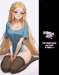princess zelda from breath of the wild by miaulust