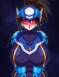 akane hoshikawa from mega man by rockmangrave