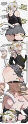 3koma ai_generated ass_up_face_down back_view big_ass cat_ears cat_tail catboy cumming fat_ass femboy fucked_into_submission fucked_silly mr_chicken_nuggets_(vtuber) overstimulation size_difference small_penis submissive_male tail_play tail_pull thick_thighs