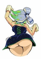 ass ass_focus bananawithas bare_ass edit female female_only marie_(splatoon) nintendo short_hair solo splatoon splatoon_(series) tagme white_background